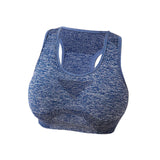 Maxbell Women Sports Bras tank top bras for Cycling Daily Wear Walking L and XL Blue