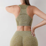 Maxbell Women Sports Bras tank top bras for Cycling Daily Wear Walking S and M Yellow