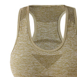 Maxbell Women Sports Bras tank top bras for Cycling Daily Wear Walking L and XL Yellow