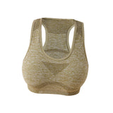 Maxbell Women Sports Bras tank top bras for Cycling Daily Wear Walking L and XL Yellow