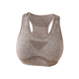 Maxbell Women Sports Bras tank top bras for Cycling Daily Wear Walking S and M Khaki