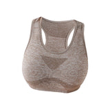 Maxbell Women Sports Bras tank top bras for Cycling Daily Wear Walking L and XL Khaki