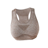 Maxbell Women Sports Bras tank top bras for Cycling Daily Wear Walking L and XL Khaki