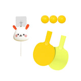 Maxbell Portable Indoor Hanging Table Tennis with Balls Interaction Birthday Bunny Three Ball