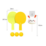 Maxbell Portable Indoor Hanging Table Tennis with Balls Interaction Birthday Bunny Three Ball