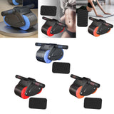 Maxbell Abdominal Roller Wheel with Mat Widened Double Wheels Body Building Workout Blue
