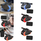 Maxbell Abdominal Roller Wheel with Mat Widened Double Wheels Body Building Workout Blue
