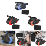 Maxbell Abdominal Roller Wheel with Mat Widened Double Wheels Body Building Workout Blue