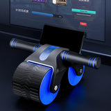 Maxbell Automatic Rebound Abdominal Wheel,Ab Roller Wheel for Unisex Office Training Blue