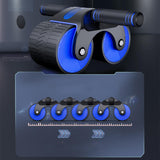 Maxbell Automatic Rebound Abdominal Wheel,Ab Roller Wheel for Unisex Office Training Blue
