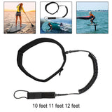 Maxbell Surfboard Leash Paddle Board Waist Belt Elastic Cord Surf Leash for Outdoor 10FT