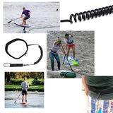 Maxbell Surfboard Leash Paddle Board Waist Belt Elastic Cord Surf Leash for Outdoor 11FT