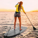 Maxbell Surfboard Leash Paddle Board Waist Belt Elastic Cord Surf Leash for Outdoor 12FT