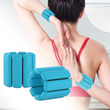 Maxbell Wearable Wrist Ankle Weights Walking Adjustable Aerobics Pilates Dance Blue