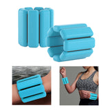 Maxbell Wearable Wrist Ankle Weights Walking Adjustable Aerobics Pilates Dance Blue
