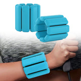 Maxbell Wearable Wrist Ankle Weights Walking Adjustable Aerobics Pilates Dance Blue
