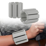 Maxbell Wearable Wrist Ankle Weights Walking Adjustable Aerobics Pilates Dance Gray