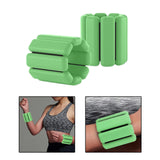 Maxbell Wearable Wrist Ankle Weights Walking Adjustable Aerobics Pilates Dance Green