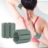 Maxbell Wearable Wrist Ankle Weights Walking Adjustable Aerobics Pilates Dance Gray Green