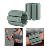 Maxbell Wearable Wrist Ankle Weights Walking Adjustable Aerobics Pilates Dance Gray Green