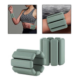 Maxbell Wearable Wrist Ankle Weights Walking Adjustable Aerobics Pilates Dance Gray Green