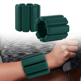 Maxbell Wearable Wrist Ankle Weights Walking Adjustable Aerobics Pilates Dance Dark Green