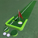 Maxbell Golf Green Putting Mat Trainer Aid for Game Hitting Swing Detection Batting