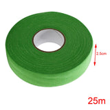 Maxbell 2.5Cmx25M Ice Hockey Cloth Tape Wrapping Breathable Nonslip Protector Cover Green