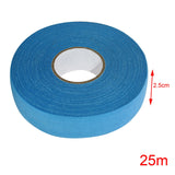 Maxbell 2.5Cmx25M Ice Hockey Cloth Tape Wrapping Breathable Nonslip Protector Cover Blue