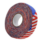 Maxbell 2.5Cmx25M Ice Hockey Cloth Tape Wrapping Breathable Nonslip Protector Cover Flag Red