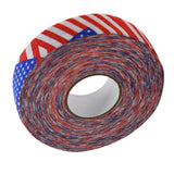 Maxbell 2.5Cmx25M Ice Hockey Cloth Tape Wrapping Breathable Nonslip Protector Cover Flag Red