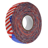 Maxbell 2.5Cmx25M Ice Hockey Cloth Tape Wrapping Breathable Nonslip Protector Cover Flag Red