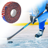 Maxbell 2.5Cmx25M Ice Hockey Cloth Tape Wrapping Breathable Nonslip Protector Cover Flag Red