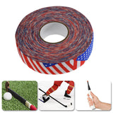 Maxbell 2.5Cmx25M Ice Hockey Cloth Tape Wrapping Breathable Nonslip Protector Cover Flag Red