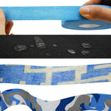 Maxbell 2.5Cmx25M Ice Hockey Cloth Tape Wrapping Breathable Nonslip Protector Cover Blue Camo