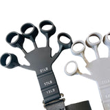 Maxbell Finger Exerciser Stretcher Adults Trainer Strength Finger Strengthener Black and Grey