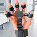 Maxbell Finger Exerciser Stretcher Adults Trainer Strength Finger Strengthener Black and Grey