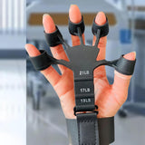 Maxbell Finger Exerciser Stretcher Adults Trainer Strength Finger Strengthener Black and Grey