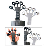 Maxbell Finger Exerciser Stretcher Adults Trainer Strength Finger Strengthener Black and Grey