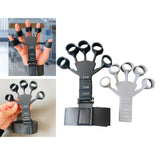 Maxbell Finger Exerciser Stretcher Adults Trainer Strength Finger Strengthener Black and Grey