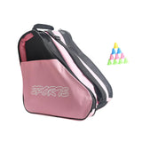 Maxbell Roller Skate Bag Skating Shoes Bag Portable Large Capacity Inline Skates Bag Pink