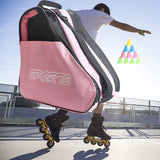 Maxbell Roller Skate Bag Skating Shoes Bag Portable Large Capacity Inline Skates Bag Pink
