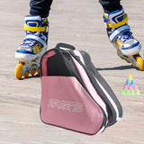 Maxbell Roller Skate Bag Skating Shoes Bag Portable Large Capacity Inline Skates Bag Pink