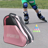 Maxbell Roller Skate Bag Skating Shoes Bag Portable Large Capacity Inline Skates Bag Pink