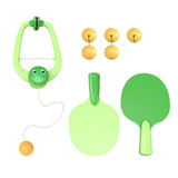 Maxbell Indoor Hanging Table Tennis for Training Accessories Middle Old Age Leisure 6 Balls Green