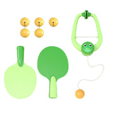 Maxbell Indoor Hanging Table Tennis for Training Accessories Middle Old Age Leisure 6 Balls Green