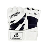 Maxbell Mma Gloves Half Finger Training Boxing Gloves Hand Wraps Kick Boxing Gloves White Black