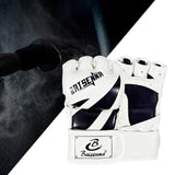 Maxbell Mma Gloves Half Finger Training Boxing Gloves Hand Wraps Kick Boxing Gloves White Black