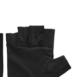 Maxbell Ice Silk Gloves Sun Protection Gloves Men Comfortable for Backpacking Hiking All Half of Black