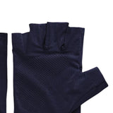Maxbell Ice Silk Gloves Sun Protection Gloves Men Comfortable for Backpacking Hiking All Half Blue